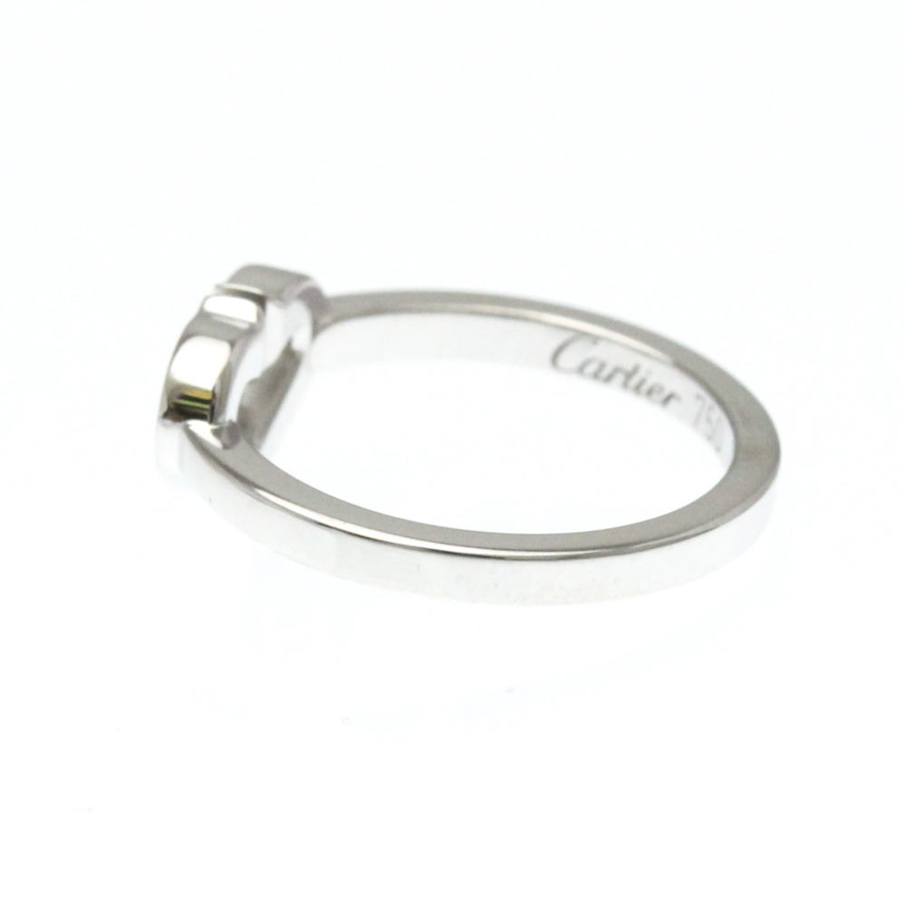 CARTIER 18k Silver Diamond Heart Ring - Picture 2 of 10